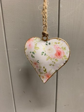 Metal pink heart