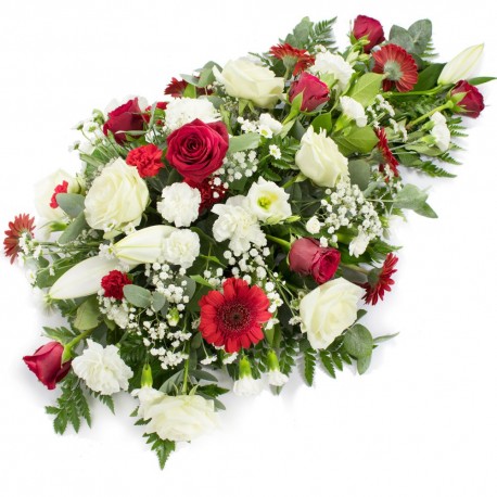 Single Ended Funeral Spray (Red)