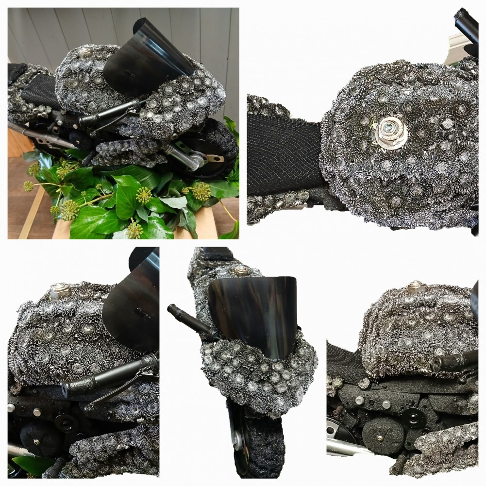 Motorbike Funeral Flower Tribute